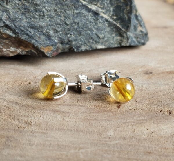 Boucles d’oreilles en citrine