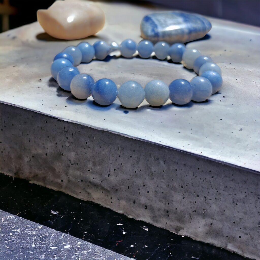 Bracelet aventurine bleue