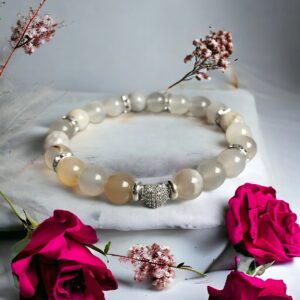 Bracelet Agate fleur de cerisier