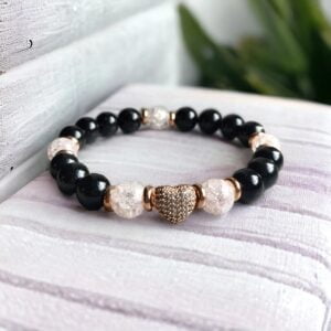 Bracelet Spinelle noire