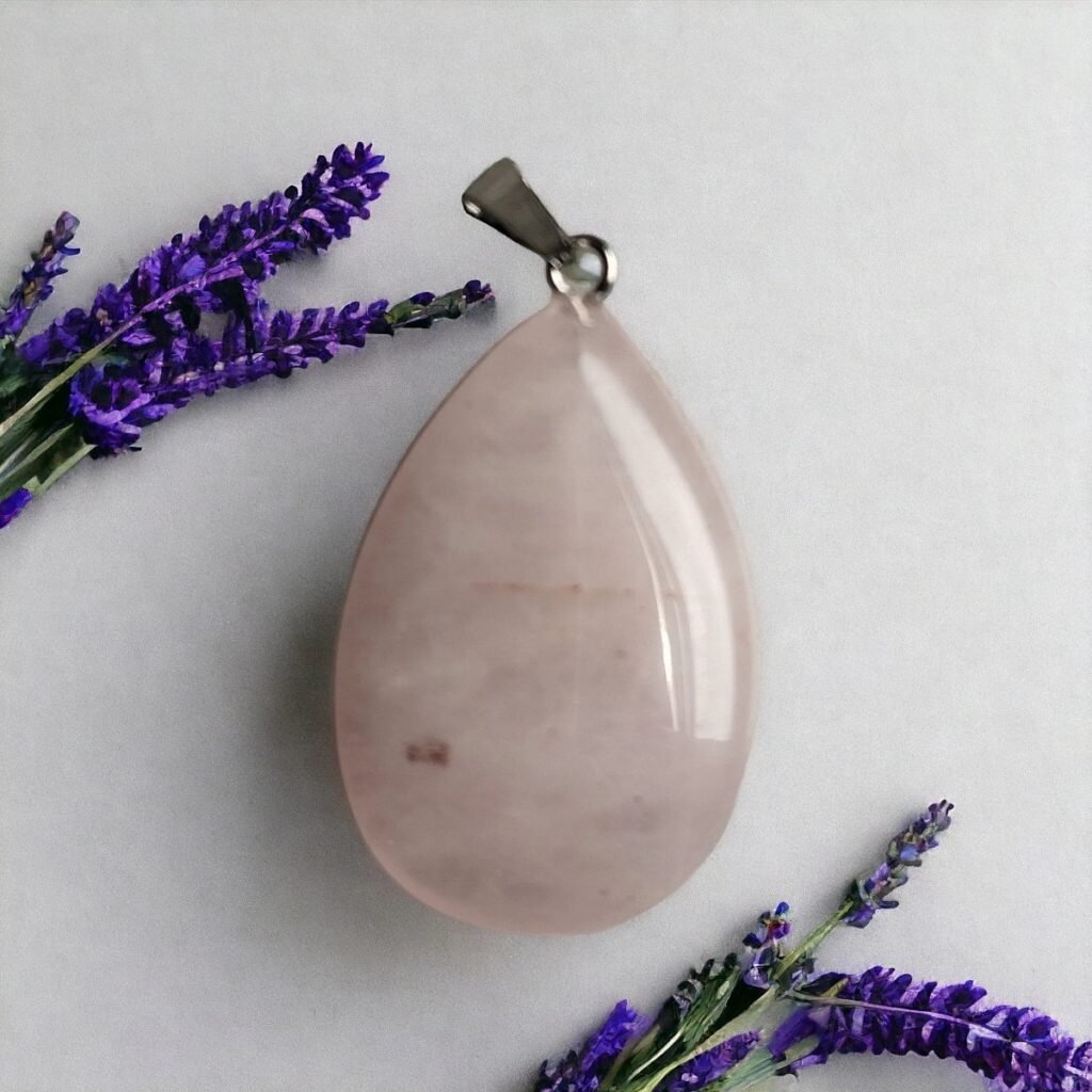 pendentif quartz rose