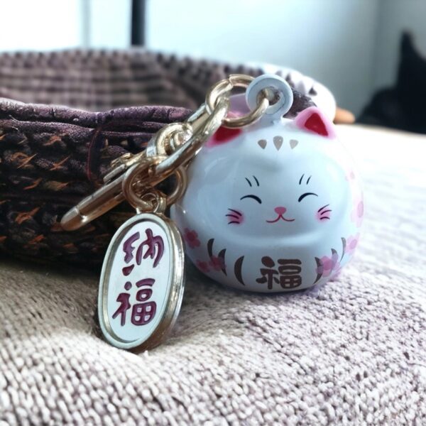 Porte clés porte bonheur japonais maneki neko