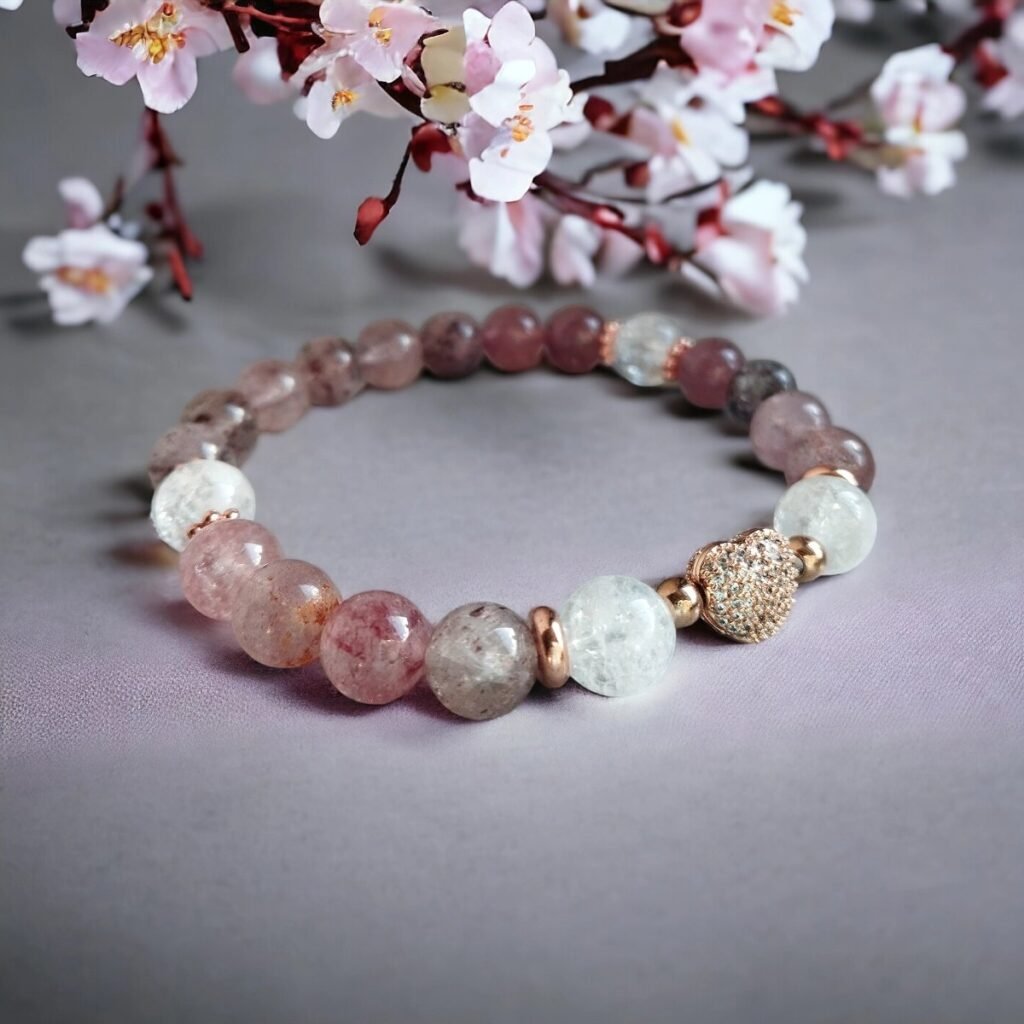 Bracelet Quartz fraise