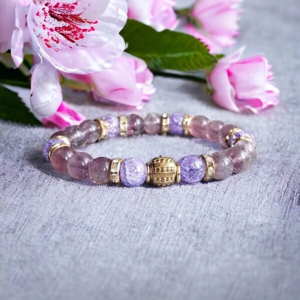 Bracelet fluorite violette